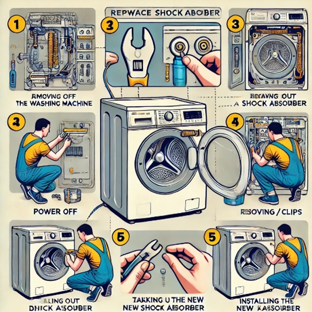 لرزش زیاد لباسشویی